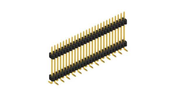 Fischer Elektronik pinová lišta (štandardná) Počet riadkov: 1 SLVW9SMD12726G 10 ks-0