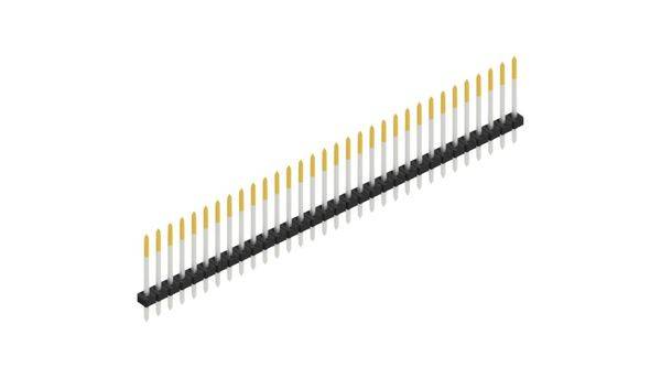 Fischer Elektronik pinová lišta (štandardná) Počet riadkov: 1 SLY113932S 10 ks-0
