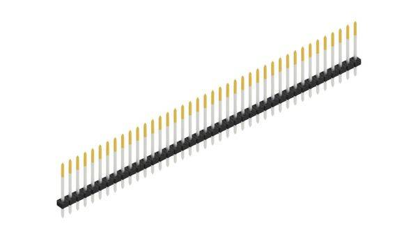 Fischer Elektronik pinová lišta (štandardná) Počet riadkov: 1 SLY113940S 10 ks-0