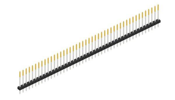 Fischer Elektronik pinová lišta (štandardná) Počet riadkov: 1 SLY113945S 10 ks-0