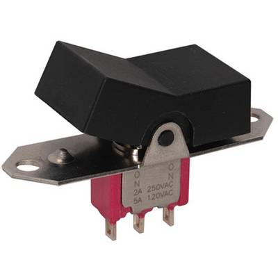 C & K Switches Rocker Switch 7000 Series 120 V/AC, 20 V/DC 1x (zap)/vyp/(zap) 1 ks Bulk-0