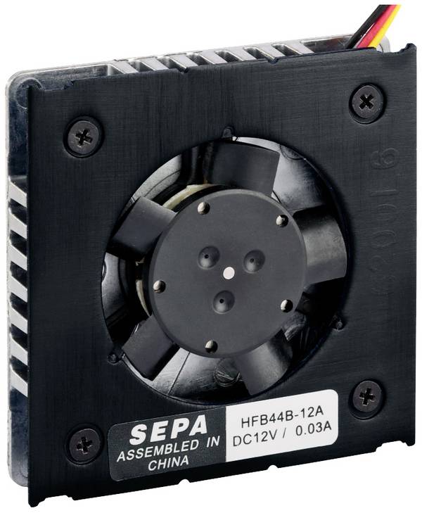 SEPA HFB44B12A-006 chladič čipu, 12 V/DC, (d x š x v) 7.50 x 44 x 44 mm, 214422010