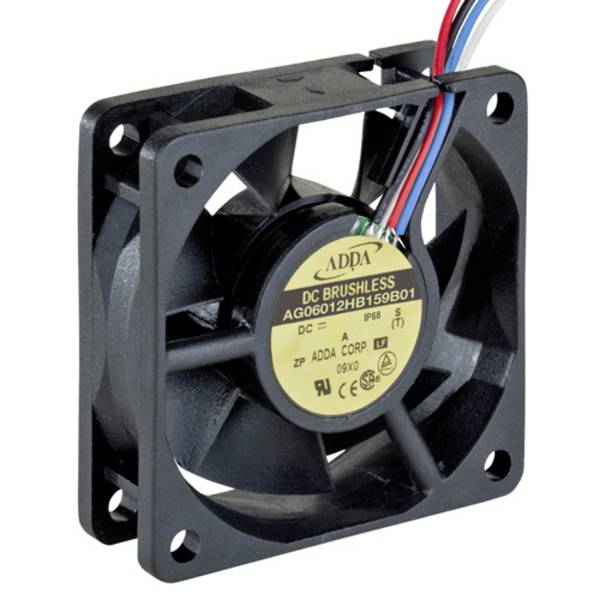 ADDA AG06012HB159B01 axiálny ventilátor, 12 V/DC, 30.9 m³/h, (d x š x v) 60 x 60 x 15 mm, 111111572