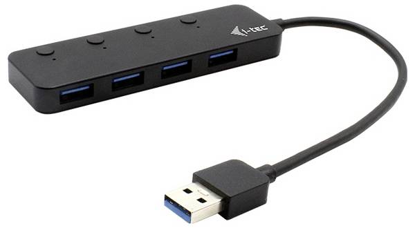 i-tec I-TEC USB 3.0 Metal HUB 4 Port 4 porty USB Hub  čierna