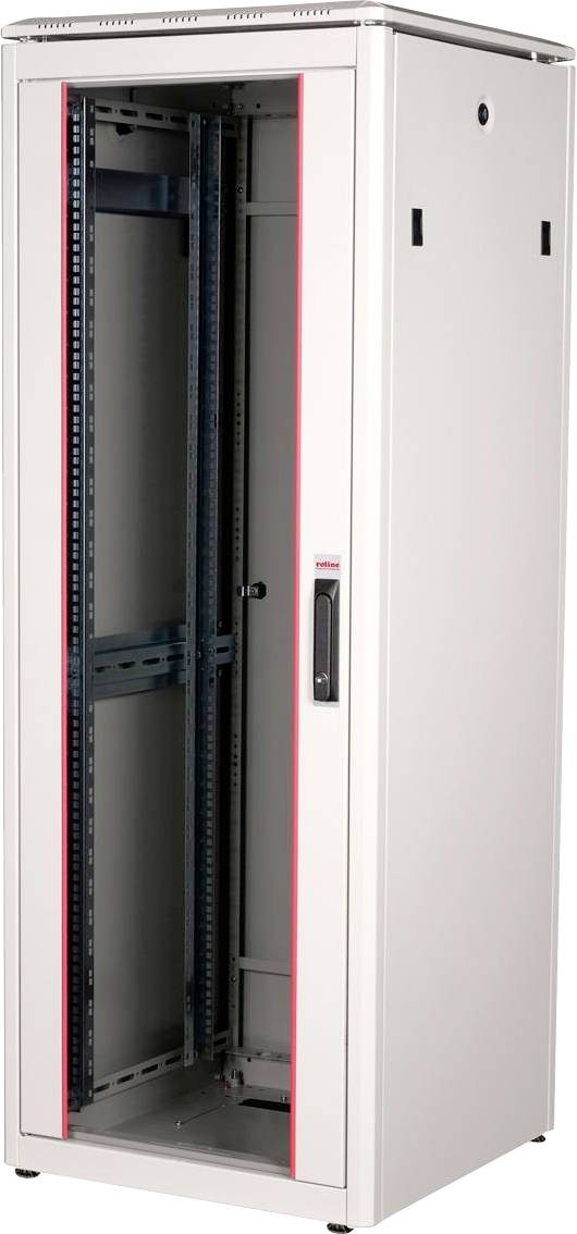 Roline 19-inch netwerkkast Pro 32 U, 600x600 BxD Glazen deur grijs