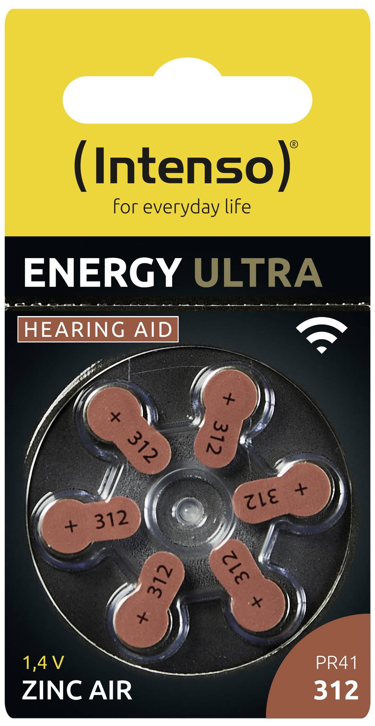 Intenso Batteria non ricaricabile per apparecchio acustico PR41-312 1.45 V 6 pz. 148 mAh Zinco-aria 7504436