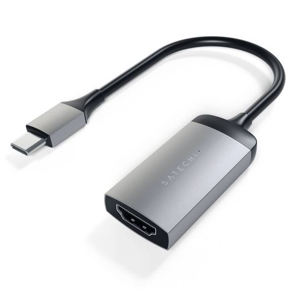 Satechi ST-TC4KHAM USB-C® / HDMI adaptér [1x USB-C® zástrčka - 1x HDMI zásuvka] sivá space 4K UHD 0 mm