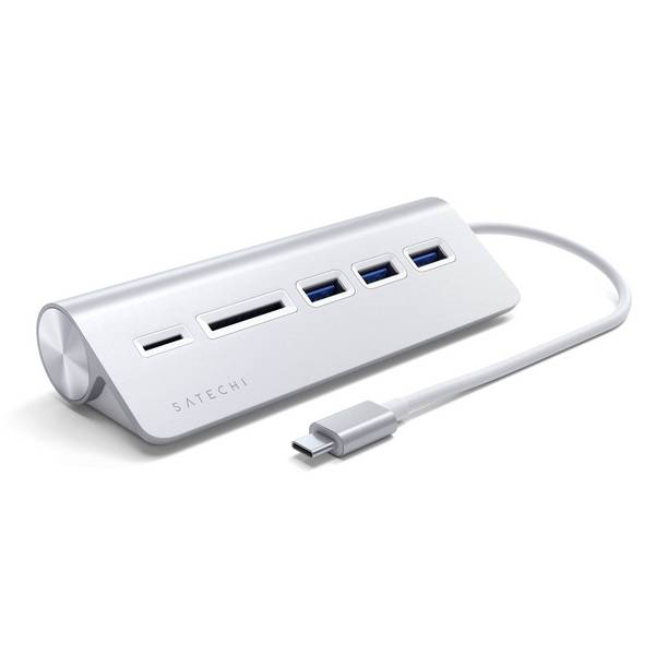 Satechi ST-TCHCRS 3 porty USB Hub  strieborná