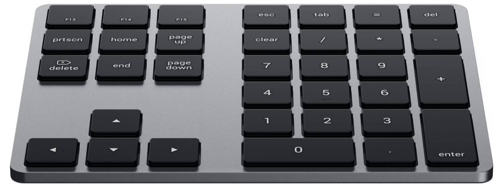 Numerická klávesnica so smerovými a funkčnými klávesmi vrátane kláves "esc", "tab", "del" a numerického poľa.