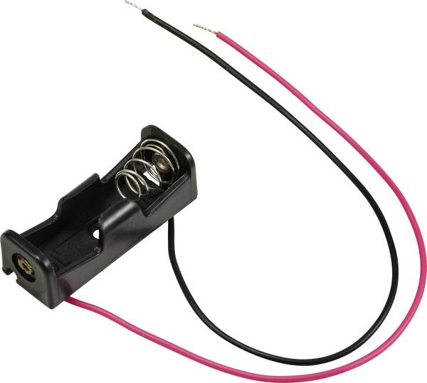 TRU COMPONENTS TC-13220652 batériový držák 1x Lady (N) kábel (d x š x v) 36 x 13 x 12 mm