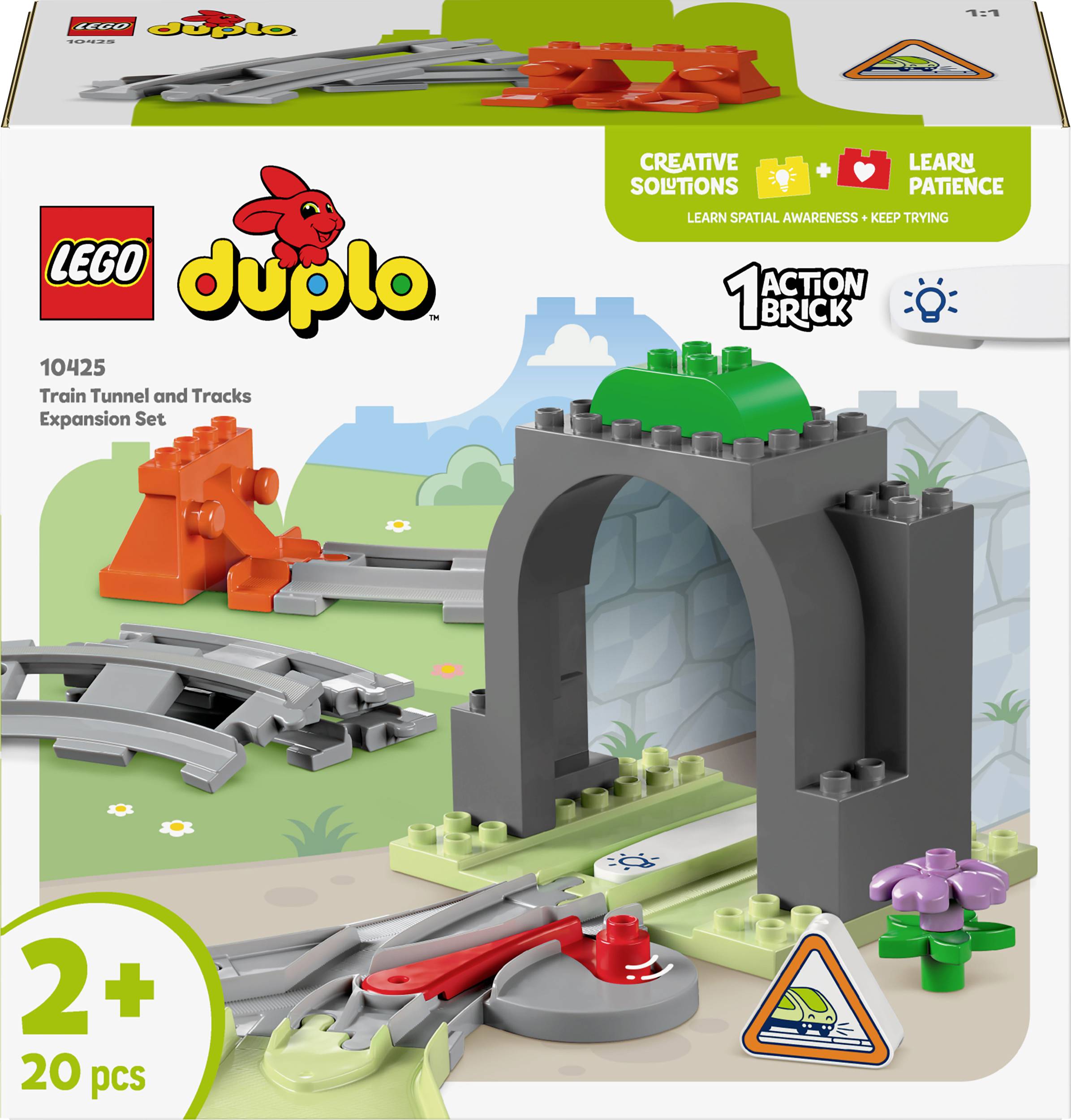 Lego DUPLO Town Utvidelsessett med togtunnel og skinner 10425 2
