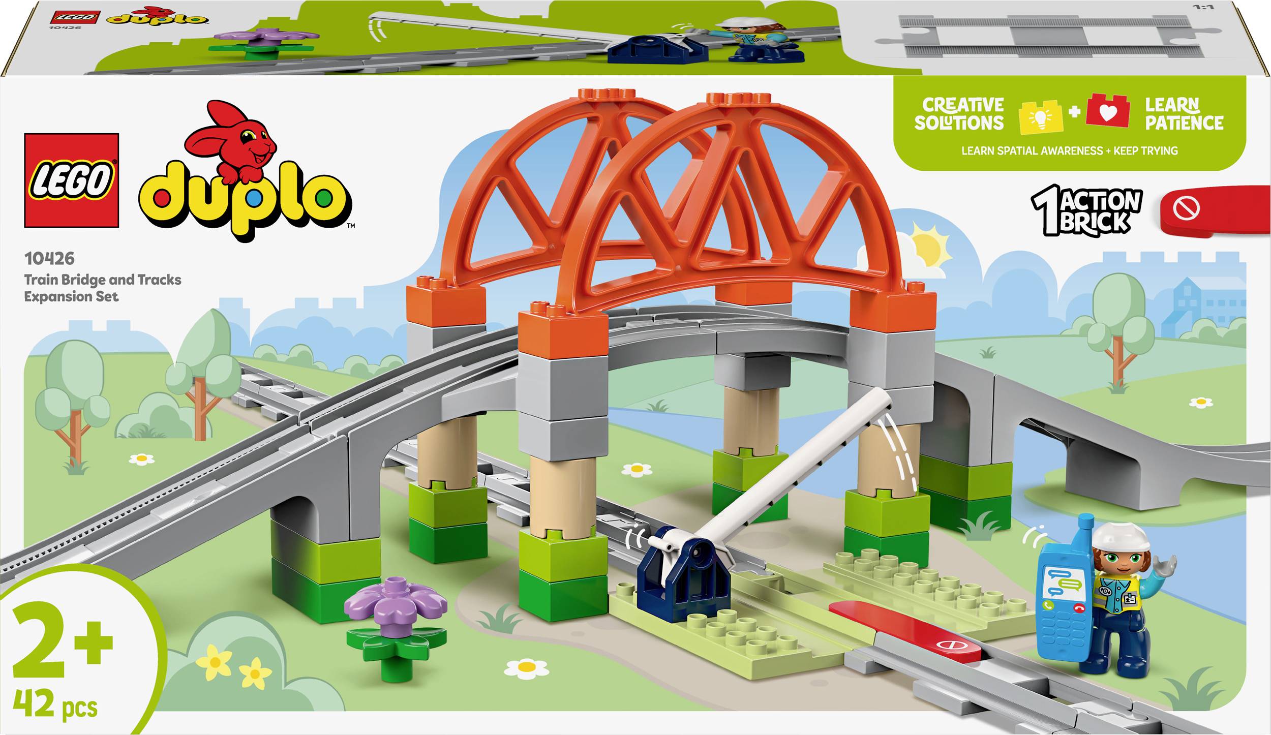 LEGO DUPLO Town Tågbro och spår – Expansionsset 10426 4