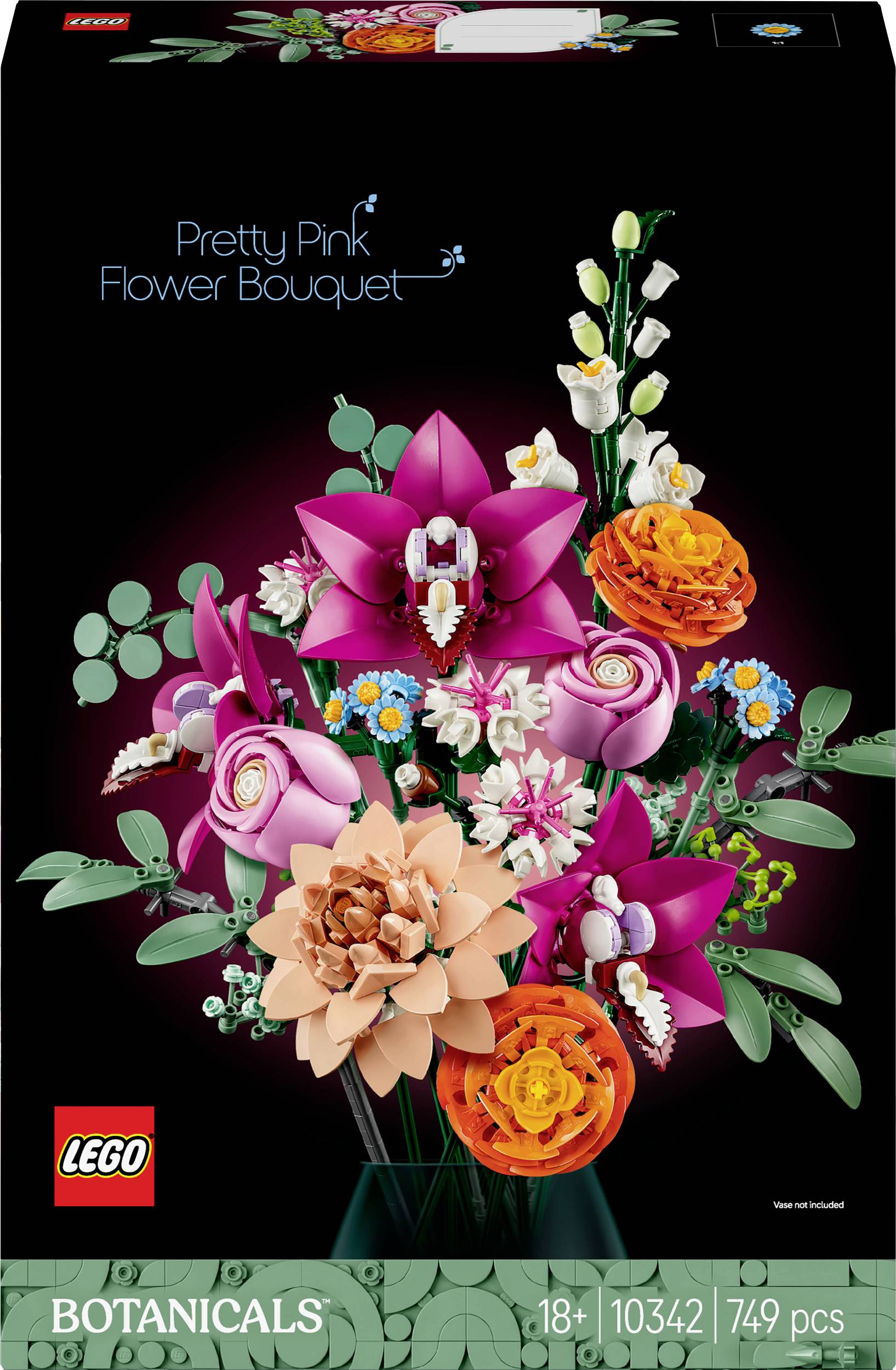 Lego Botanicals Vakker bukett med rosa blomster 10342 2