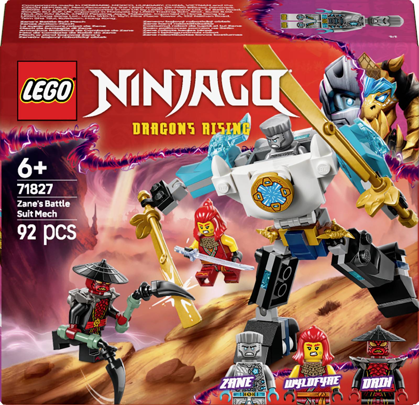 Lego Ninjago Zanes kampdrakt-robot 71827 4