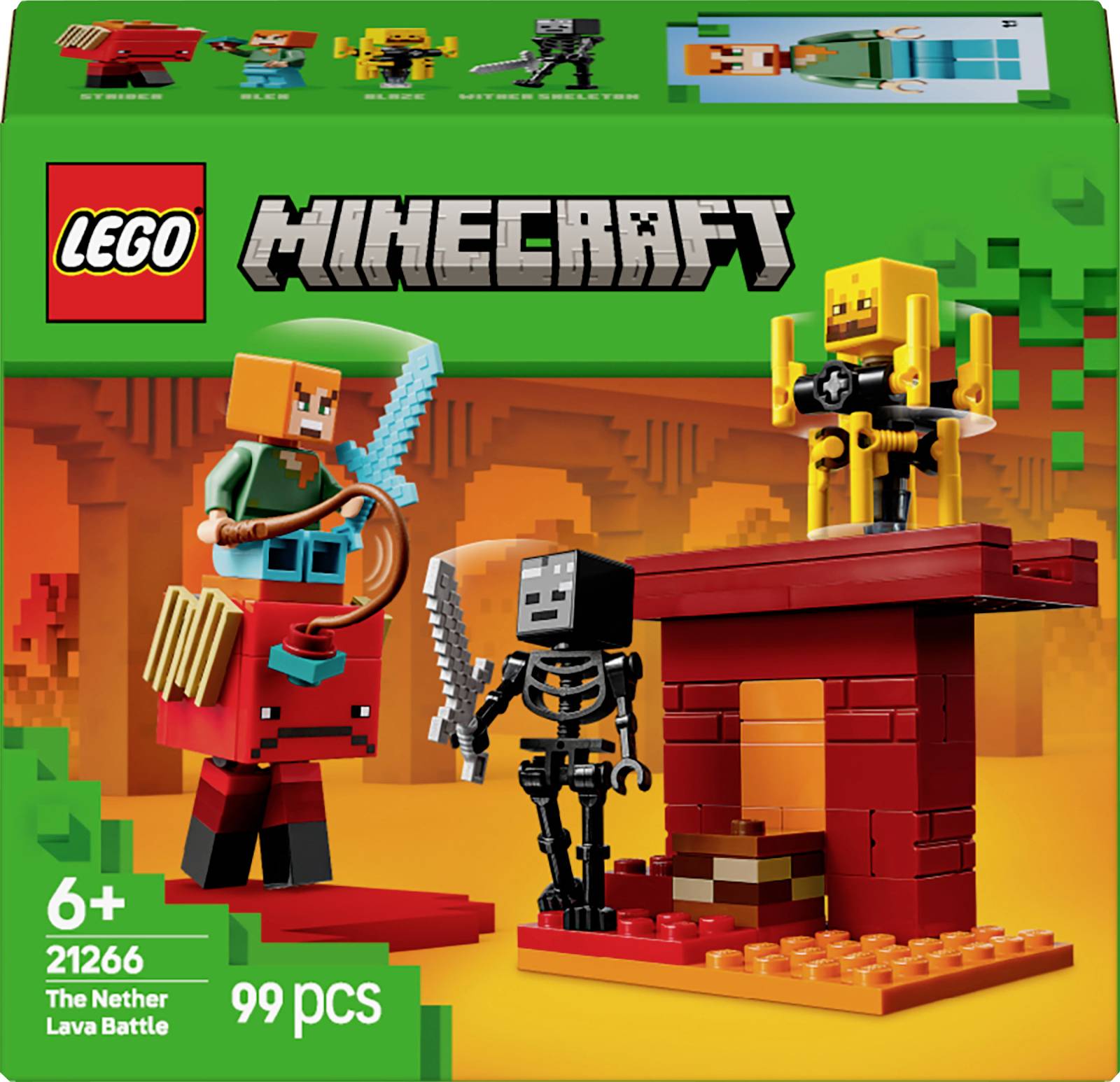 Lego Minecraft Underverden-lavakamp 21266 4