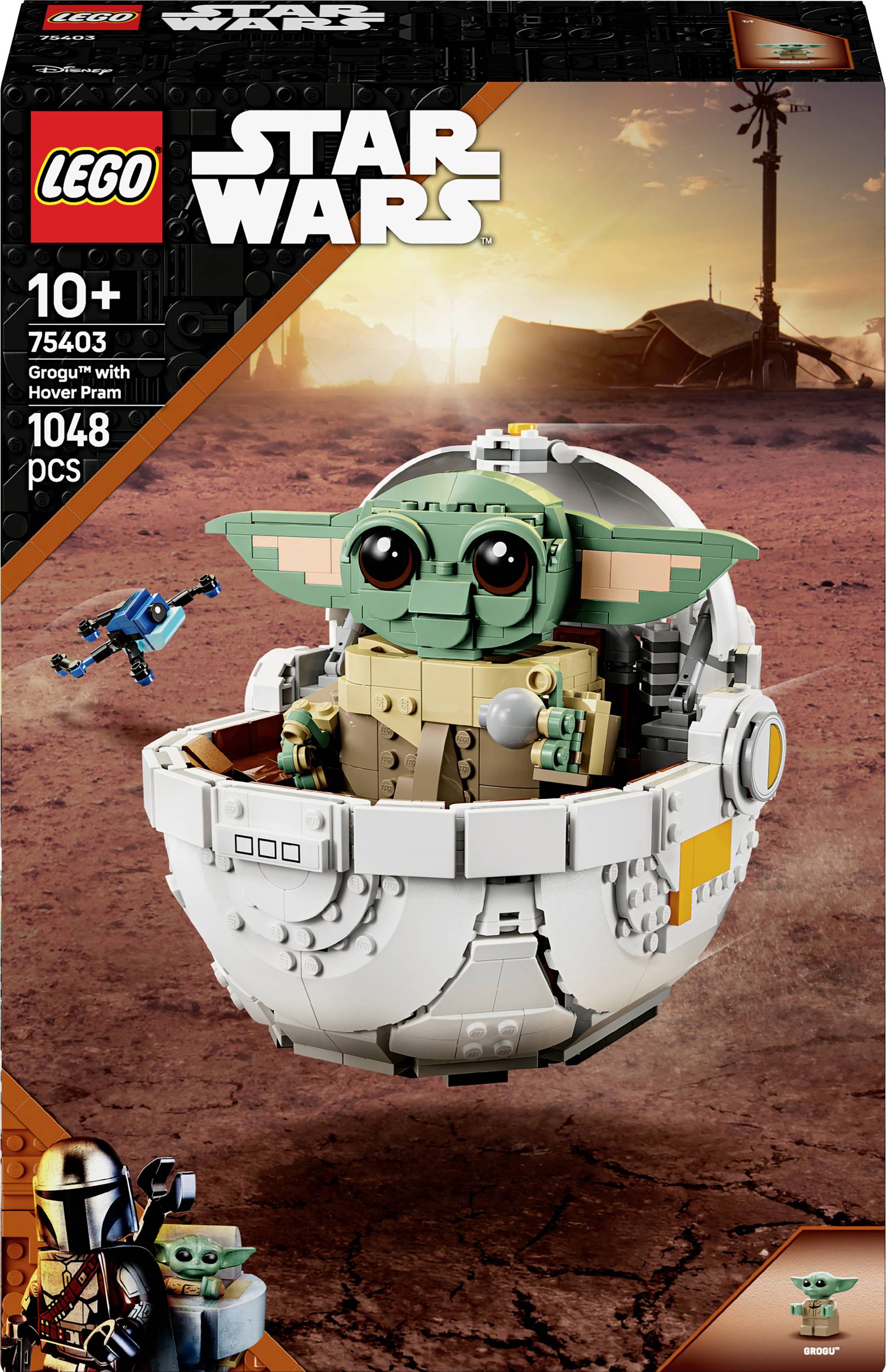 Lego Star Wars 75403 Grogu mit Schwebe-Gleiter 8