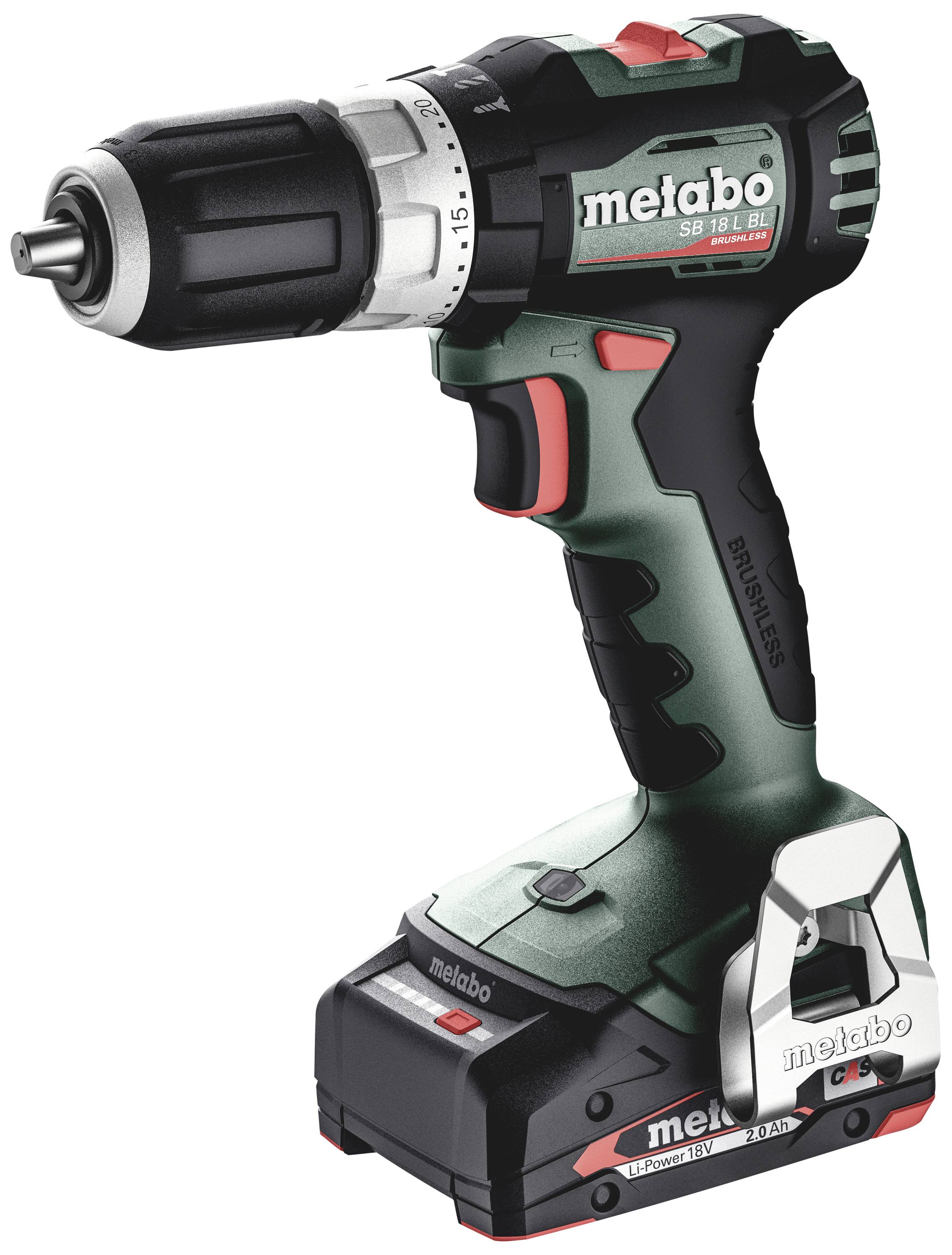 Metabo SB 18 L BL 613157500 Slagskruvdragare batteri 65 Nm 18 V Antal batterier som ingår 2 2 Ah LiHD borstfri, inkl. väska, inkl. laddare, inkl. 2x batterier