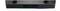 Čierna soundbar s podsvietením RGB pásky nižšie, dvoma reproduktormi na stranách a ovládacími tlačidlami v strede.