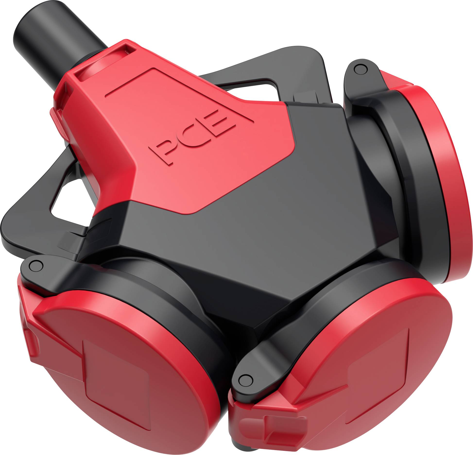 PC Electric 243712-src Connettore a 3 vie Gomma 250 V Rosso IP54