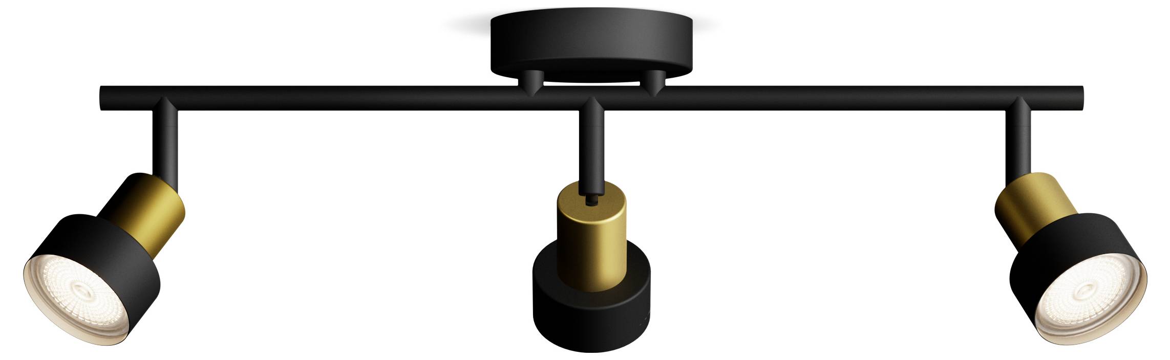 Philips Conduit 8720169299917 Faretto da soffitto GU10 Nero, Oro