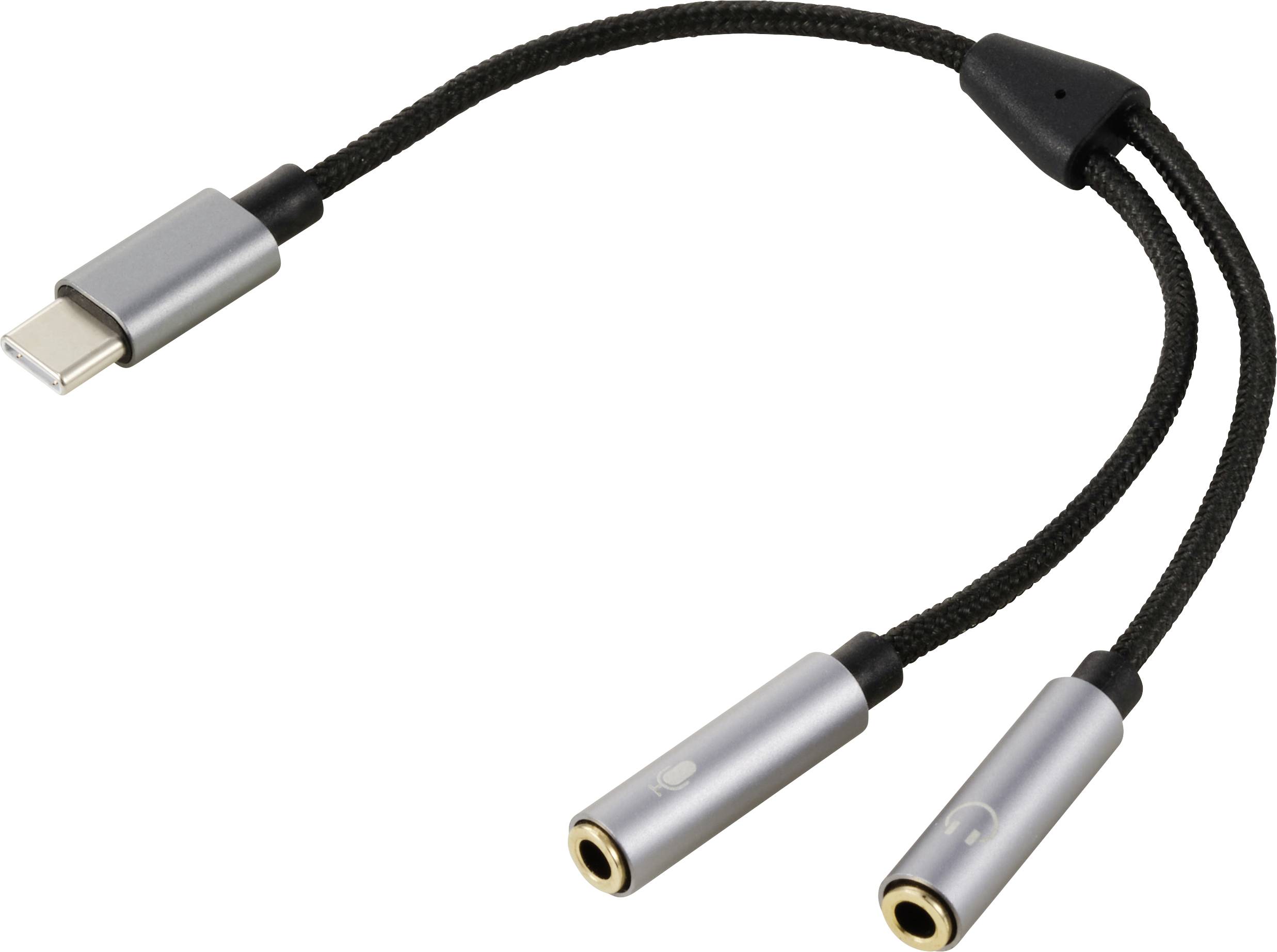 USB-C na duálny 3,5 mm jack adaptér