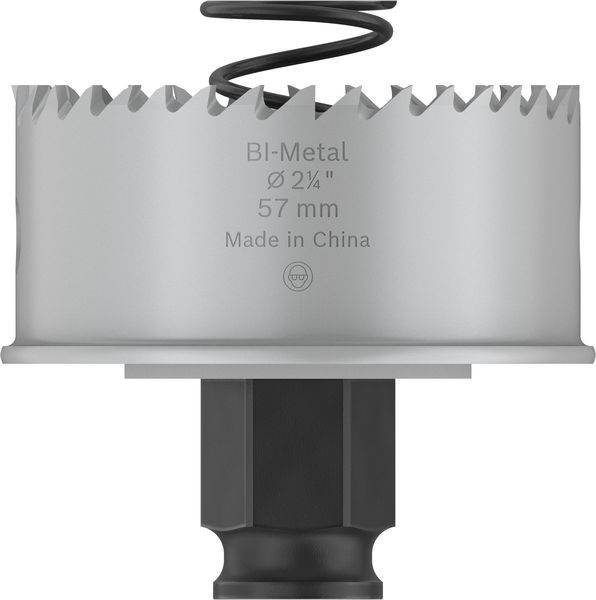 Vrtacia korunka z bikovového materiálu s priemerom 57 mm. Vhodná na vŕtanie do kovu a dreva, vyrobené v Číne.