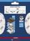 Brúsny papier Bosch Expert W480 pre drevo a kov, zrnitosť P180, vodeodolný, dlhodobo použiteľný. Balenie znázorňuje použitie.