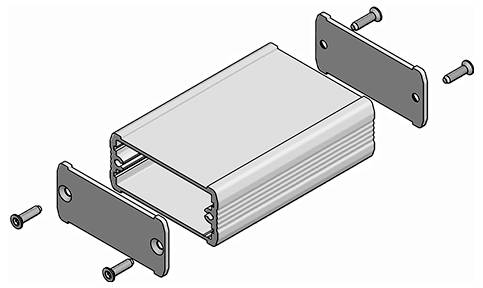 Fischer Elektronik TUF 55 25 100 ME TUF 55 25 100 ME Contenitore a profilo 55 x 25 x 100 Alluminio anodizzato Argento 1 pz.