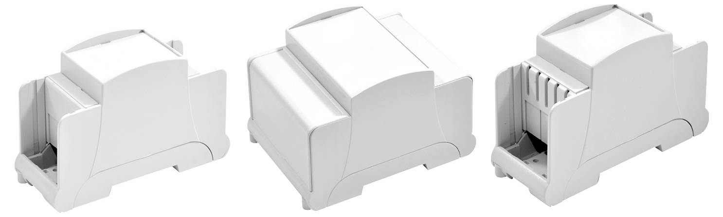 Elbag MR2/HD/SARC DIN-rail-behuizing Met ventilatiesleuven 37 x 63 x 96 ABS 1 stuk(s) afbeelding