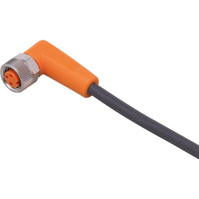 Oranžový plochý konektor so sivým káblom, ktorý umožňuje elektrickú spojenie.