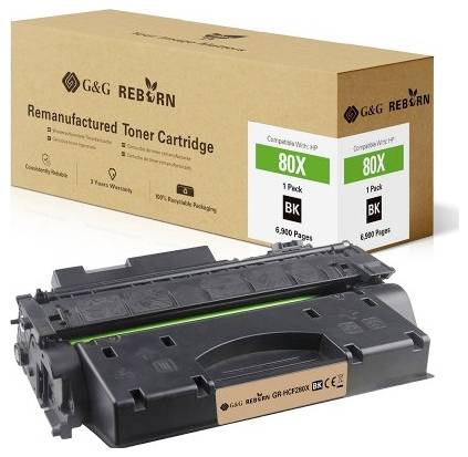 G&G Toner sostituisce HP 80X Compatibile Nero 6900 pagine Reborn remanufactured 21253