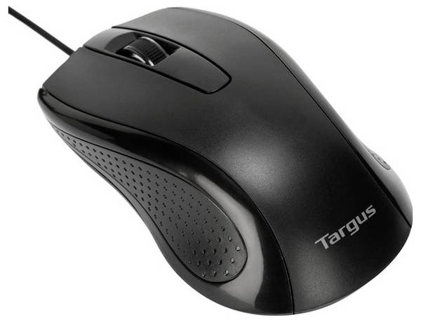 Targus AMU81AMGL optická myš, prenos USB, 3 tlačidlo, 1000 dpi, čierna