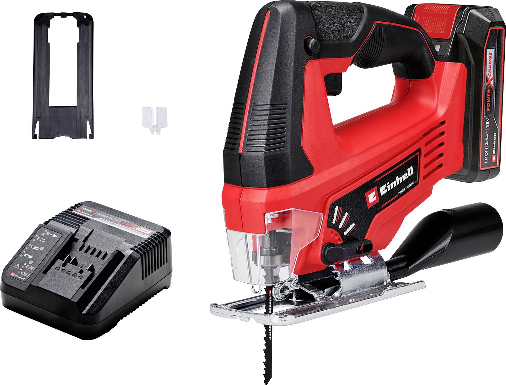 Einhell TC-JS 18/70 Li (1x2,5Ah) Power X-Change Sticksåg Batteridriven 4321280 18 V 2.5 Ah Antal batterier som ingår 1