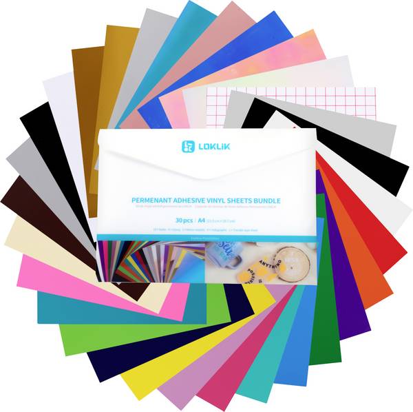 Loklik Permanent Vinyl Material Bundle Tvoriaca sada