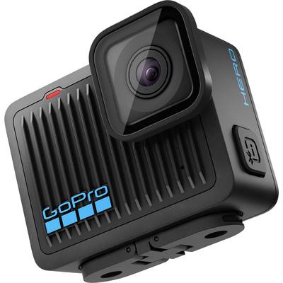 Akčná kamera GoPro so zaoblenými tvarmi a logom, vhodná pre nahrávanie počas vonkajších aktivít.