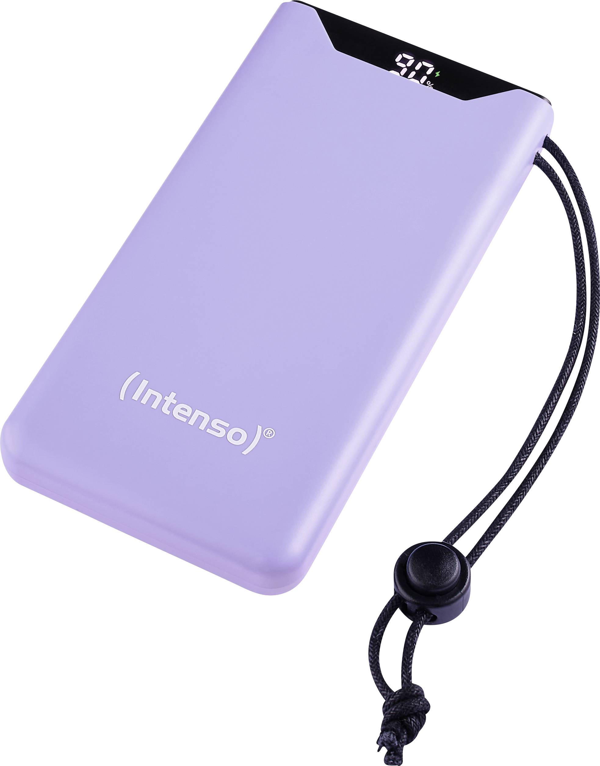 Intenso F10000 Power bank 10000 mAh Ricarica rapida, Consegna di potenza LiPo USB-A, USB-C® Viola Indicazione di stato