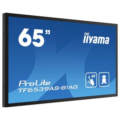 65" displej iiyama ProLite TF6539AS-B1AG s interaktívnou obrazovkou, ktorý vyniká viacdotykovou schopnosťou s 40 dotykovými bodmi.