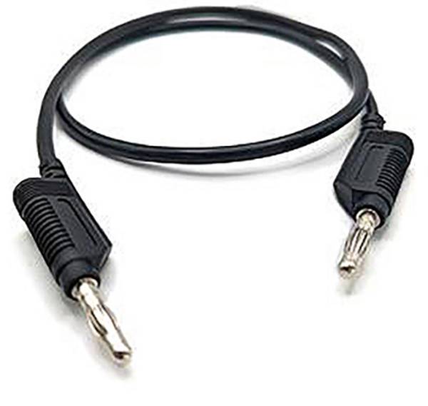 Mueller Electric 22.170-1M-0 merací kábel [banánikova zástrčka 4 mm - banánikova zástrčka 4 mm] 1 m čierna 1 ks