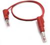 Mueller Electric 22.451-2M-2 merací kábel [banánikova zástrčka 4 mm - banánikova zástrčka 4 mm] 2 m červená 1 ks