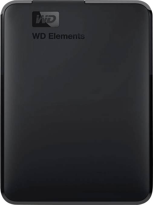 Externý pevný disk 'WD Elements' v jednoduchom, čiernom dizajne. Ideálny pre zálohovanie dát a rozšírenie úložného priestoru.