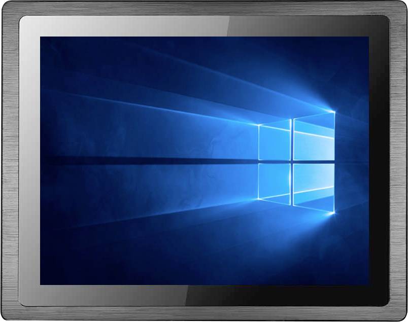 Tablet s modrým štartovacím obrazovkou systému Windows je zobrazený.