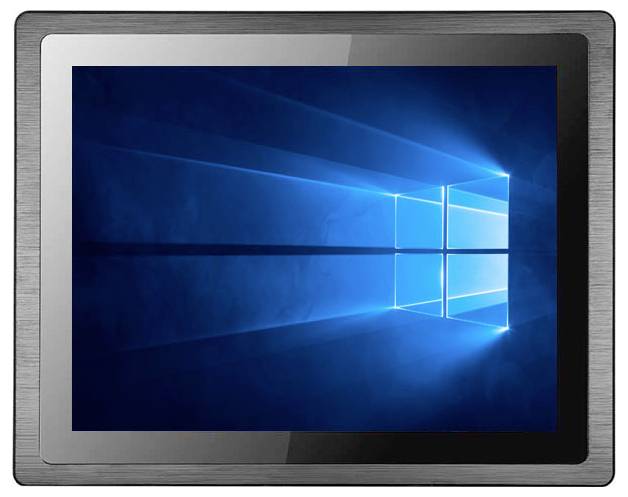 Tablet displej zobrazuje úvodný obrazovku systému Windows s modrým logom okna a svetelnými lúčmi na modrom pozadí.