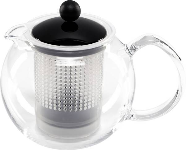 bodum ASSAM F/PLST 0.5 Liter elektrická čajová kanvica priehľadná, čierna
