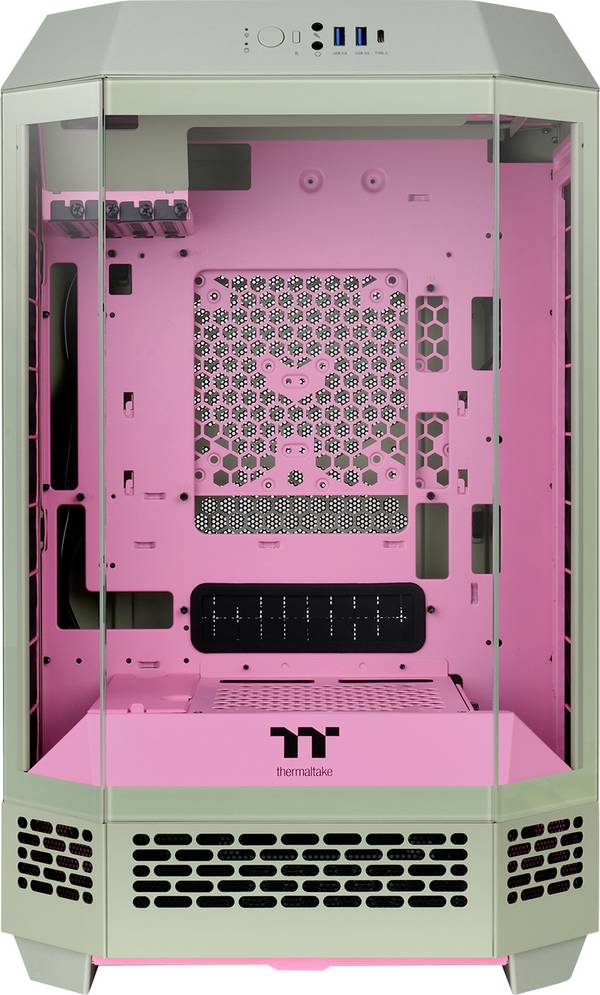 Thermaltake The Tower 300 Matcha Plum micro tower PC skrinka slivková