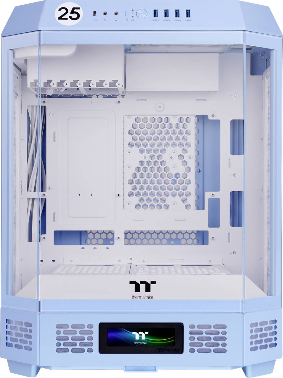 Thermaltake The Tower 600 Hydrangea Blue Midi-Tower PC Case Blu
