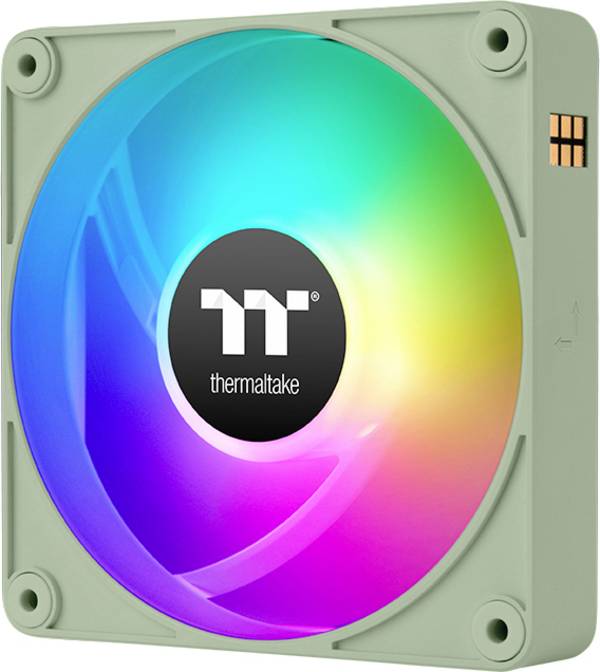 Thermaltake CT120 EX Reverse ARGB Sync PC Cooling Fan Matcha Green 3 Fan Pack PC vetrák s krytom viacfarebná (š x v x h) 120 x 120 x 25 mm vr. ovládanie RGB osvetlenie