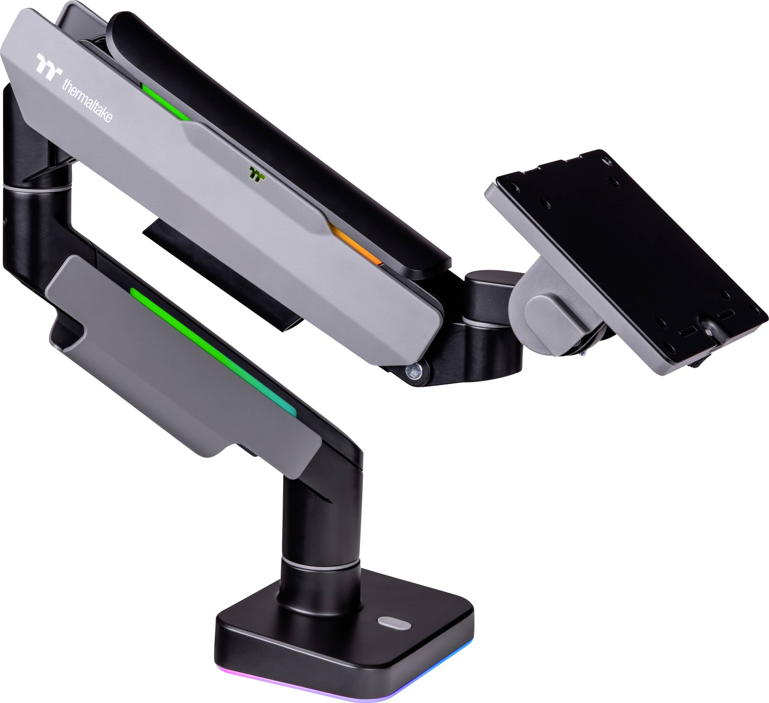 Thermaltake GEA Single RGB Gaming Monitor Arm Black Supporto per monitor 124,5 cm (49) Grigio, Nero