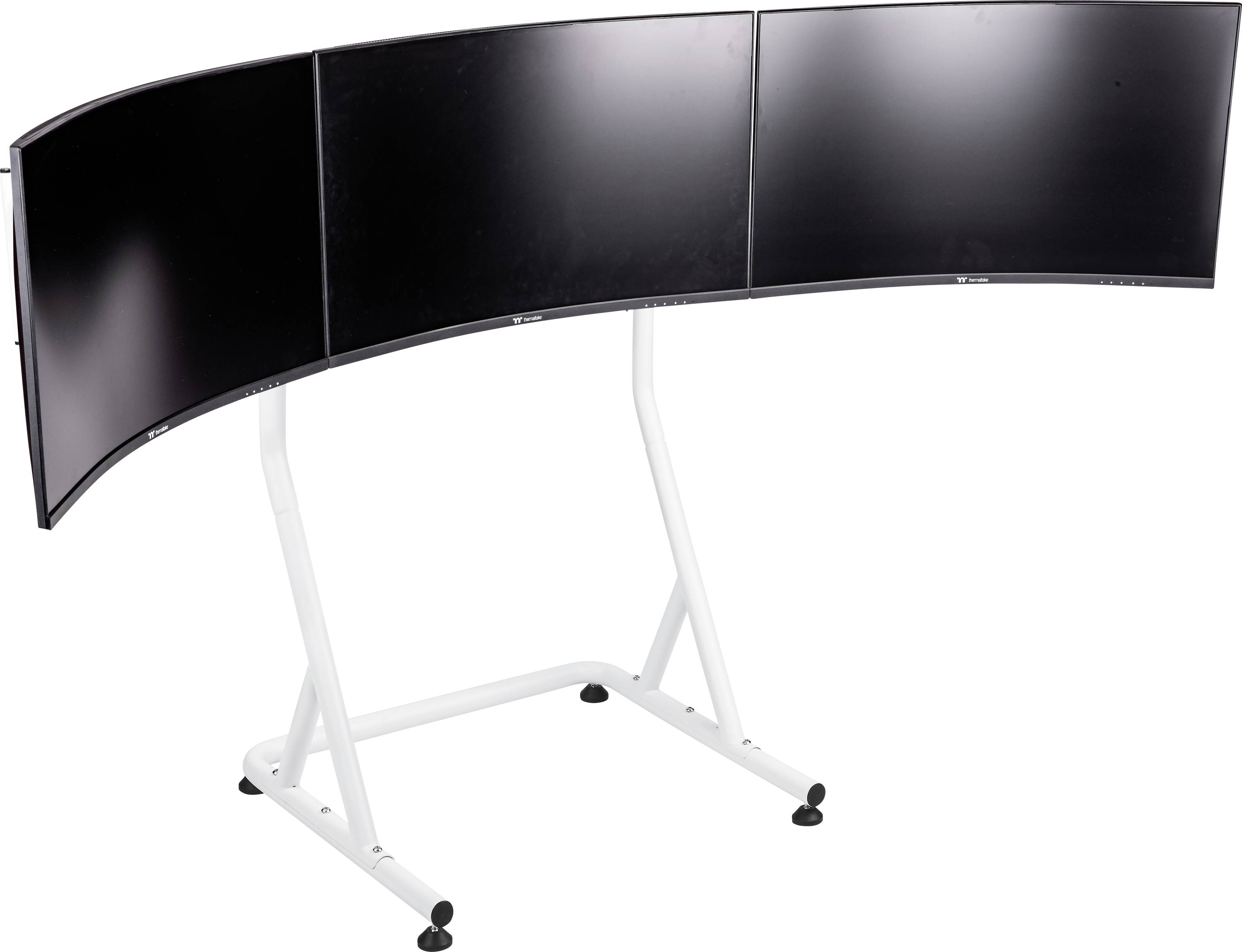 Thermaltake Triple Monitor Stand for Cockpit White Supporto per monitor 139,7 cm (55) Bianco