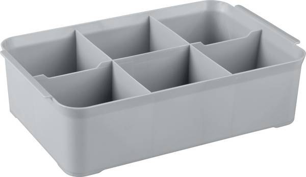 Curver 243860 úložný box, HANDY, (d x š x v) 275 x 175 x 75 mm, strieborná, 1 ks