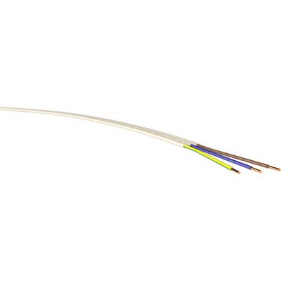 Elektrický kábel s piatimi medenými vodičmi, čiastočne izolovanými v rôznych farbách. Často sa používa v elektrických inštaláciách.